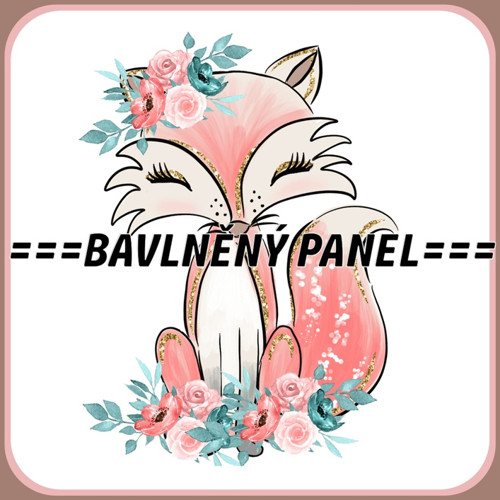 Bavlněný panel 25 x 25cm