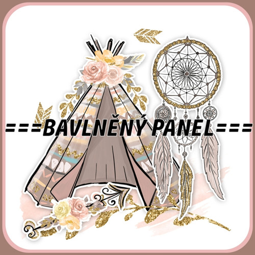 Bavlněný panel 25 x 25cm