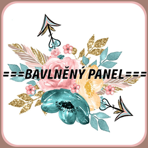 Bavlněný panel 25 x 25cm