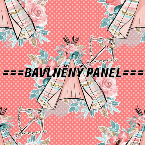 Bavlněný panel 25 x 25cm