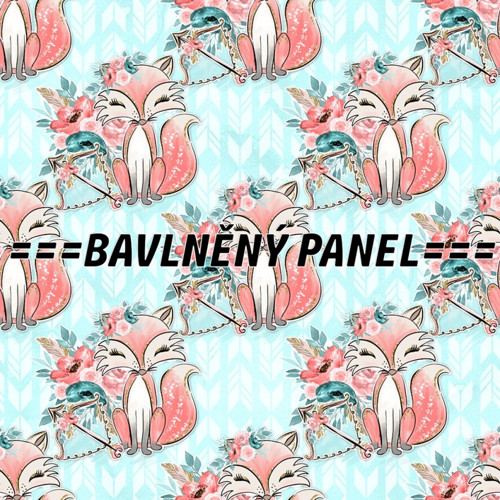 Bavlněný panel 25 x 25cm
