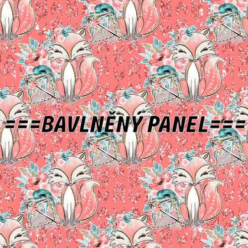 Bavlněný panel 25 x 25cm
