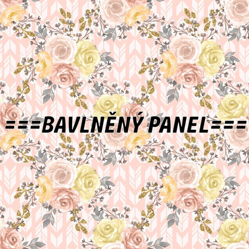 Bavlněný panel 25 x 25cm