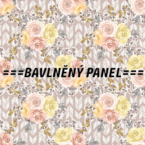Bavlněný panel 25 x 25cm