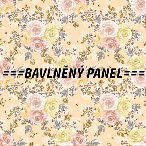 Bavlněný panel 25 x 25cm