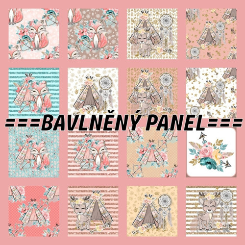 Bavlněný panel 35 x 35cm — foto 1