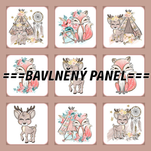 Bavlněný panel 35 x 35cm