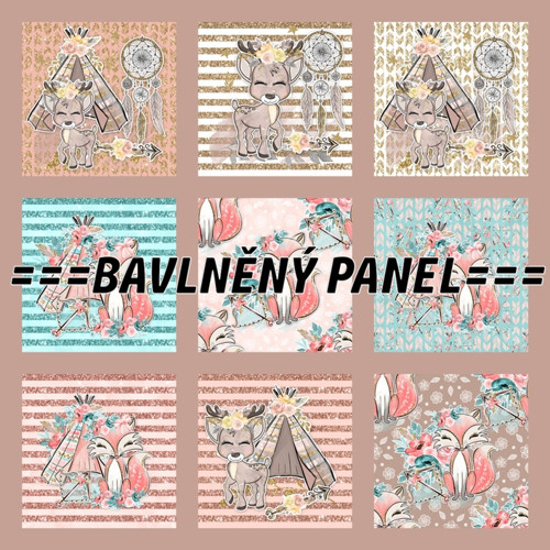 Bavlněný panel 35 x 35cm — foto 1