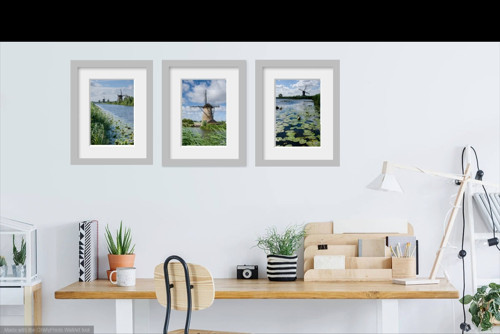 398. Kinderdijk - triptych, autorská fotografie