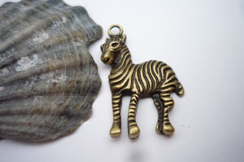 Bronzová zebra 1 ks