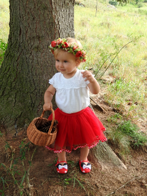 Květinová čelenka Karkulka