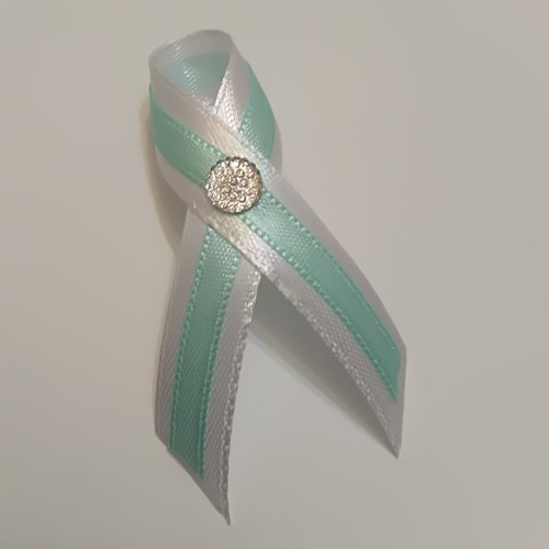 Vývazek mint blue - s diamantem