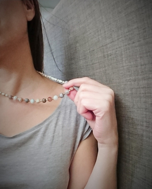 Michelle, náhrdelník achátový REZERVACE — foto 1