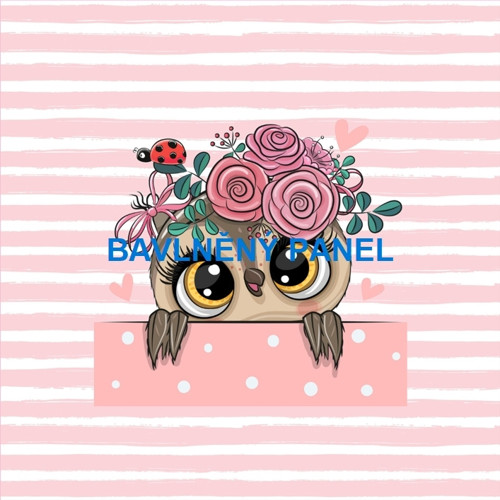 Bavlněný panel 25 x 25cm