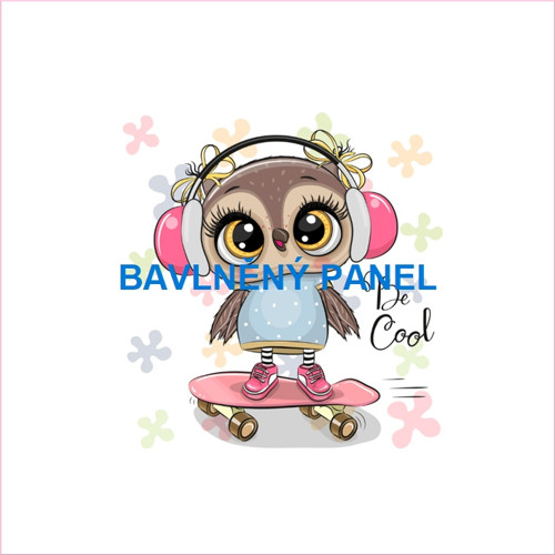 Bavlněný panel 25 x 25cm