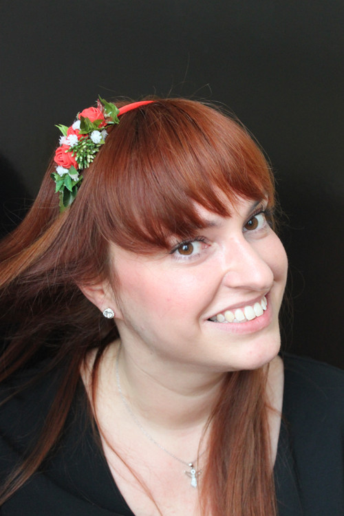 Nejen pro zrzku - květinová čelenka