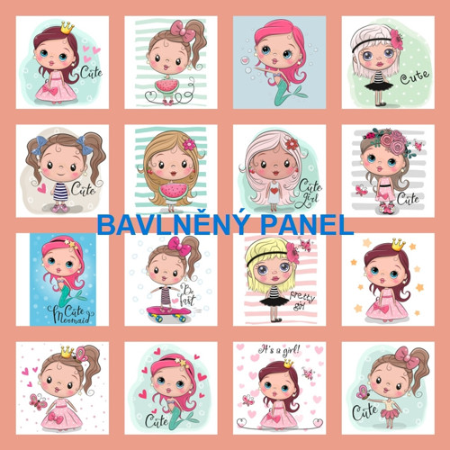 Bavlněný panel /i na pexeso/ 35 x 35 cm