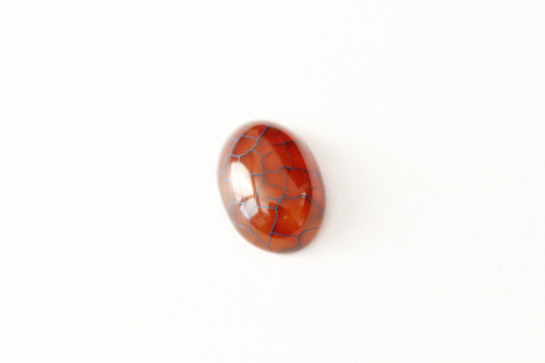 Achát - kabošon - 13x18 mm — foto 1