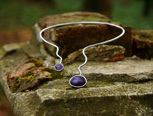 Nerezový náhrdelník..." Silver collar " — foto 1