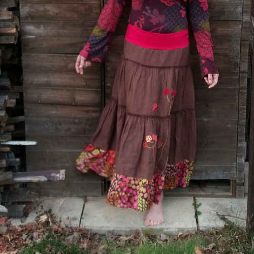 Lněná sukně sleva! — foto 1