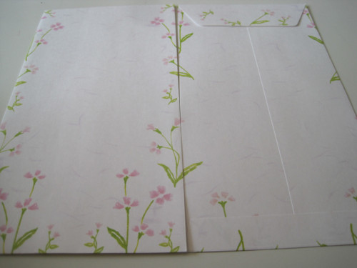 Obálka 192x100mm z Japonska Polné květy