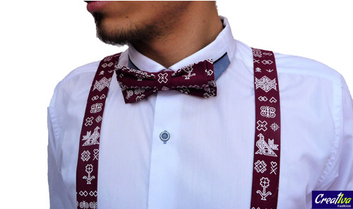 Set Motýlek a Šle - bordová