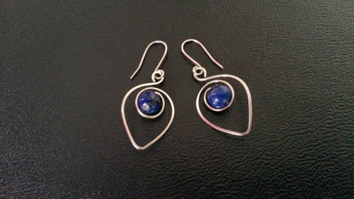 Náušničky s lapis lazuli — foto 1