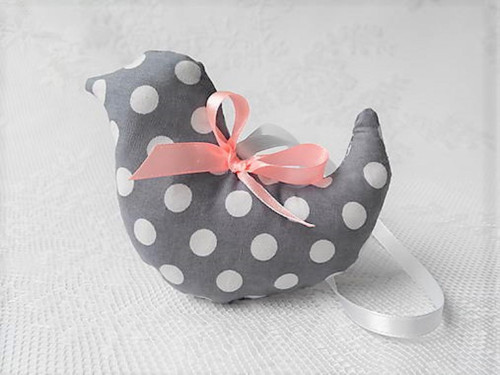 Birdie (grey/white dots)