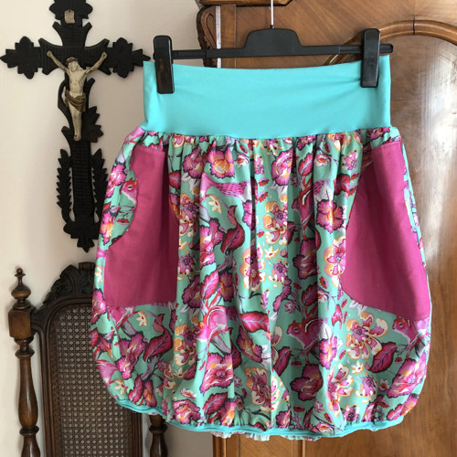 Pink a Mint - jediná sukně na míru