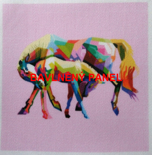 Bavlněná látka - panel 10 x 10 cm