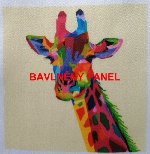 Bavlněná látka - panel 10 x 10 cm