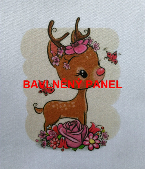 Bavlněná látka - panel 10 x 11 cm — foto 1