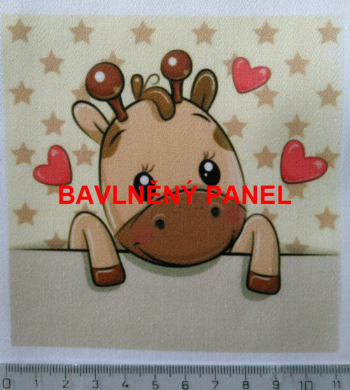 Bavlněná látka - panel 11 x 11 cm