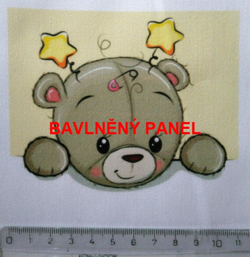 Bavlněná látka - panel 11 x 11 cm