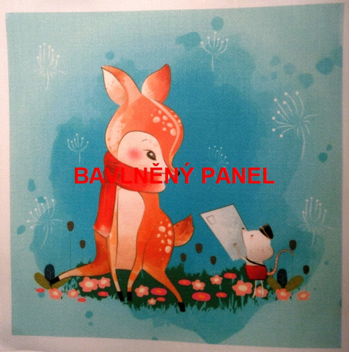 Bavlněná látka - panel 15 x 15 cm — foto 1