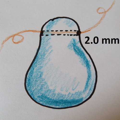 VRTÁNÍ 1 ks kamene z boku; průměrem 2 mm