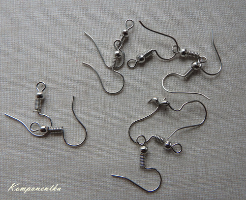 Afro háčky na náušnice 19x16mm 10párů