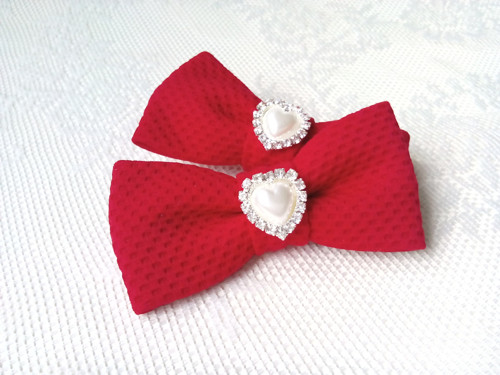 Romantic Pin Up shoe clips (red)