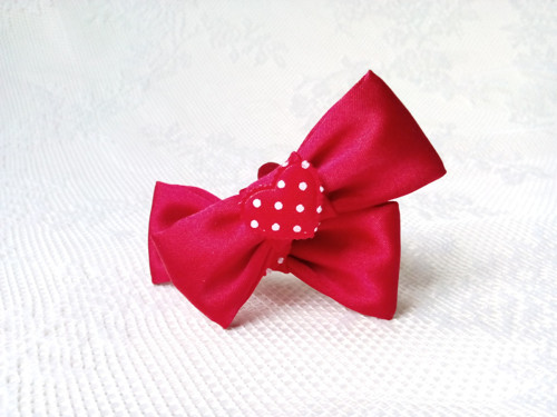 Mini romantic Pin Up shoe clips (red)