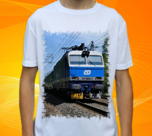 Tričko s lokomotivou 151.006