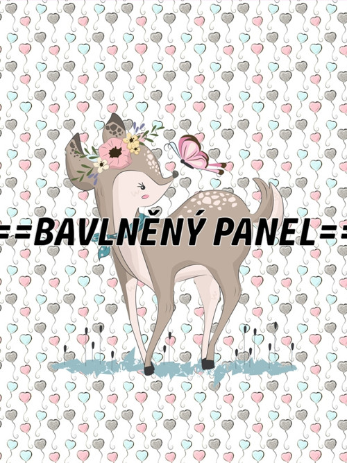 Bavlněný panel 20 x 30cm