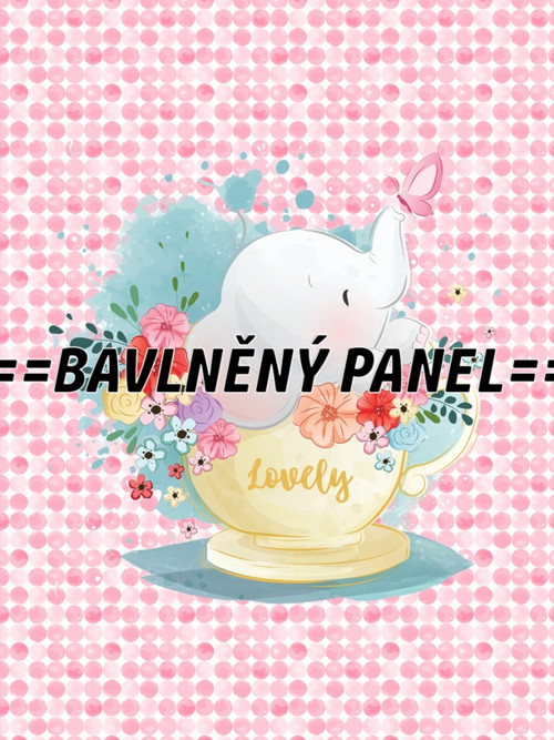 Bavlněný panel 20 x 30cm