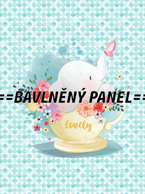 Bavlněný panel 20 x 30cm