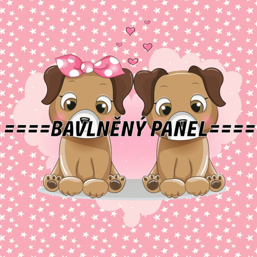 Bavlněný panel 25 x 25cm