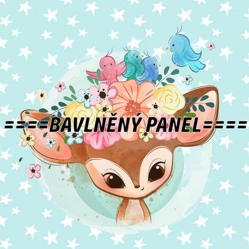 Bavlněný panel 25 x 25cm