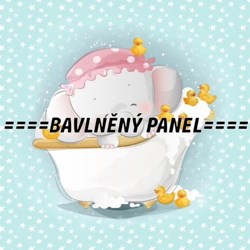 Bavlněný panel 25 x 25cm