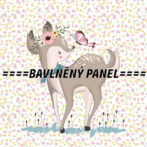 Bavlněný panel 25 x 25cm