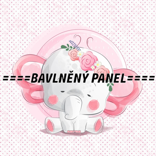 Bavlněný panel 25 x 25cm