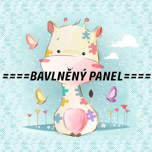 Bavlněný panel 25 x 25cm