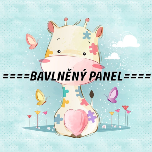 Bavlněný panel 25 x 25cm